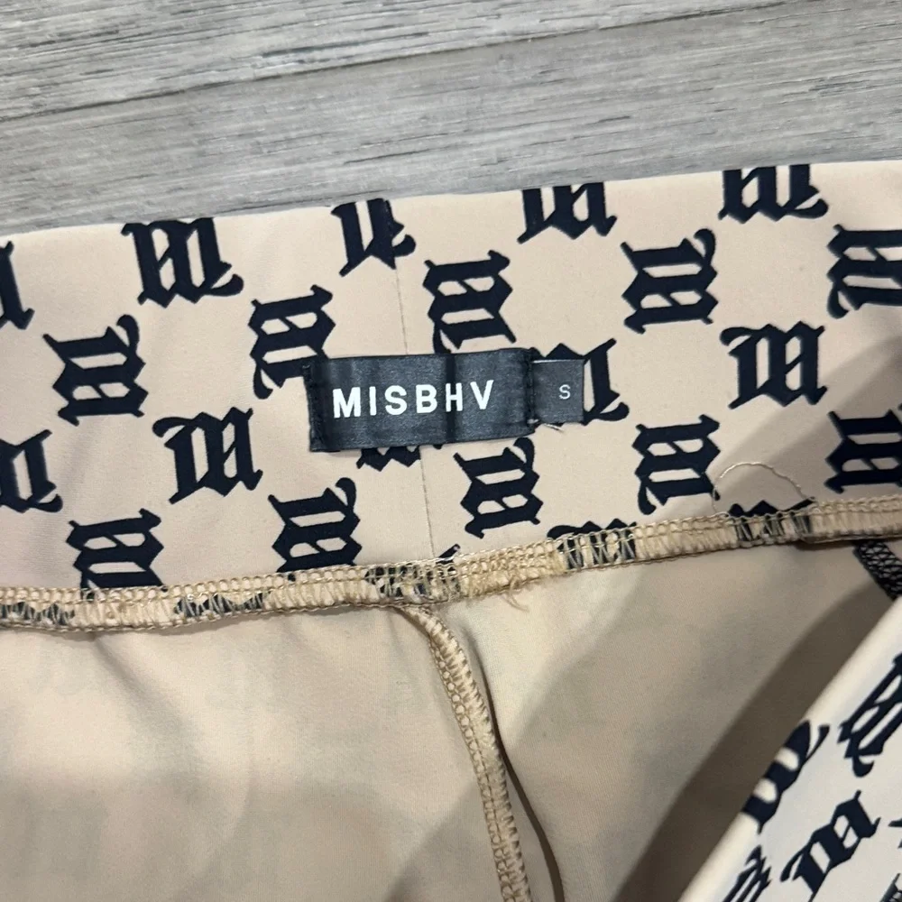 Women’s Misbhv Beige and black legging - Picture 2 of 7